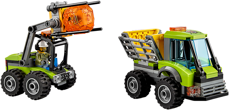 Volcano Heavy-lift Helicopter - Lego Volcano Explorer Heavy Lift Helicopter Set 60125 Clipart (800x600), Png Download