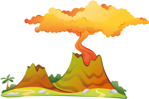 Volcan Dinosaurios Png Clipart (700x700), Png Download