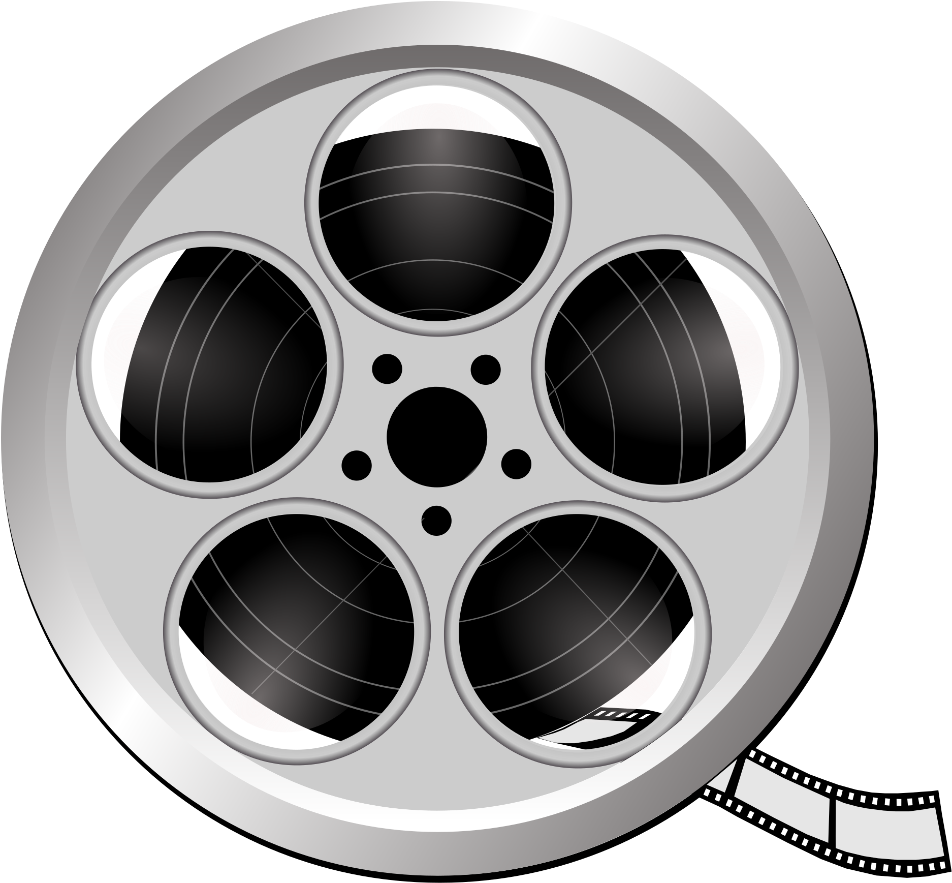 Movie Reel Buddhist Film Reel Clip Art At Vector Clip - Transparent Background Film Reel - Png Download (738x679), Png Download
