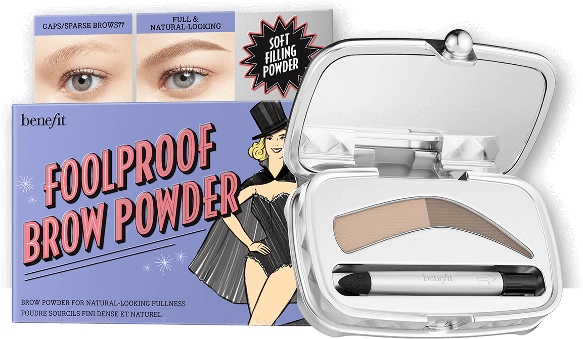 Foolproof Eyebrow Powder Gives You Natural, Fuller - Fool Proof Brow Powder Benefit 1 Clipart (1220x1380), Png Download