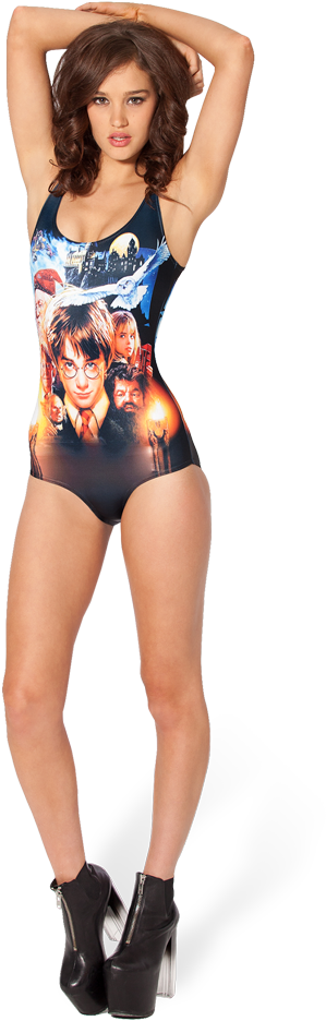 One Piece Swimsuits From - Harry Potter Swimsuits Clipart (683x1024), Png Download