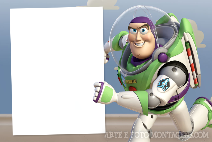 Moldura Toy Story Png - Buzz Lightyear Clipart (898x602), Png Download