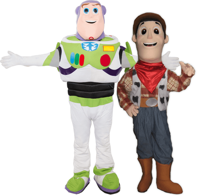 Toy Story Landing Clownsdotcom - Stuffed Toy Clipart (634x632), Png Download