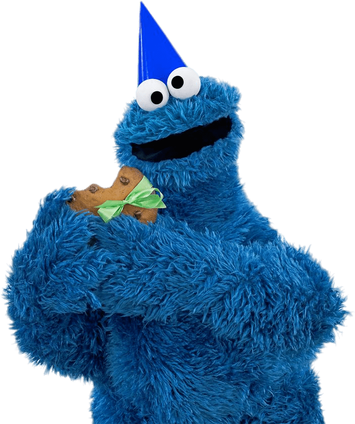 Download - Birthday Cookie Monster Clipart (736x869), Png Download