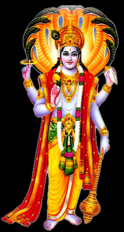 God Png - Full Hd Vishnu Bhagwan Hd Clipart (428x800), Png Download
