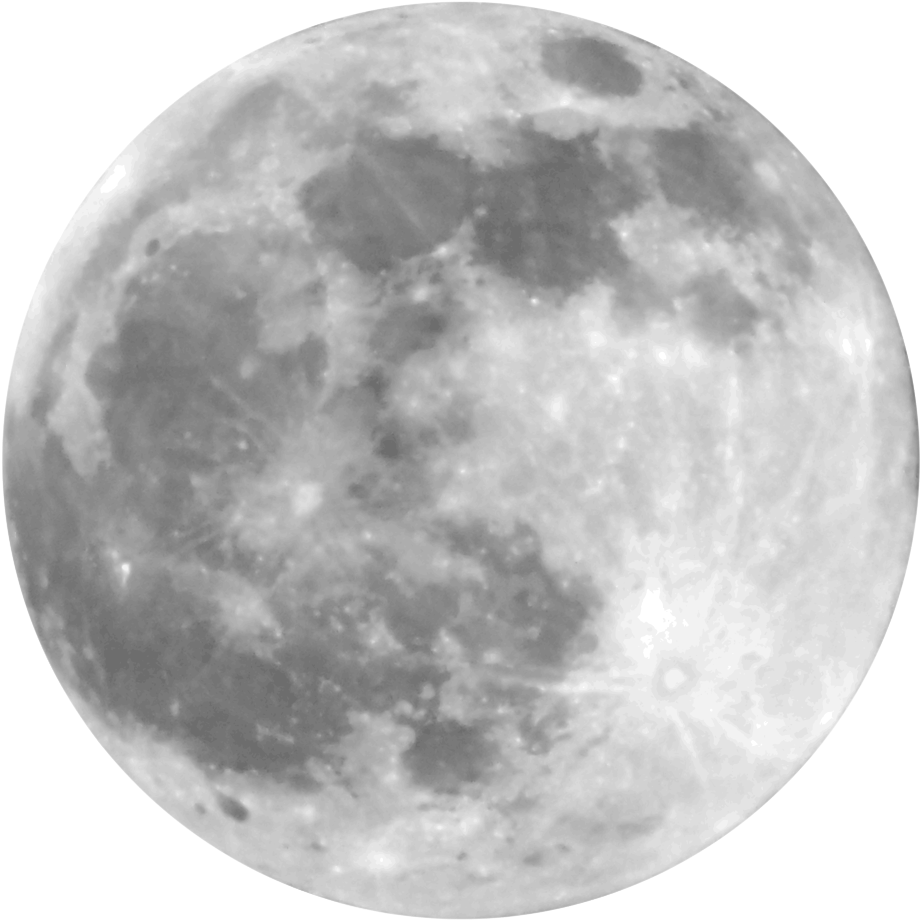 Moon Png - Full Moon Vector Png Clipart (1000x997), Png Download
