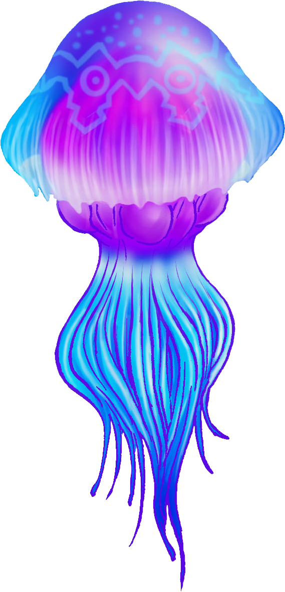 Jellyfish Png High-quality Image - Transparent Background Jellyfish Png Clipart (569x1180), Png Download