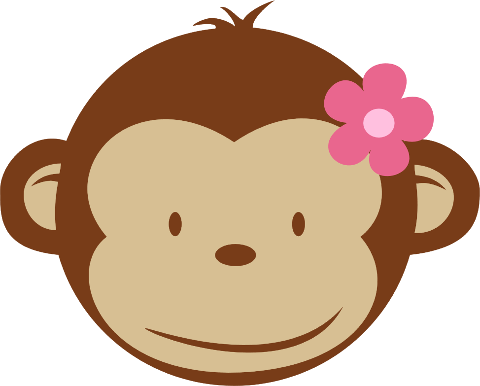 Monkey Girl Png - Mod Monkey Clip Art Transparent Png (974x783), Png Download