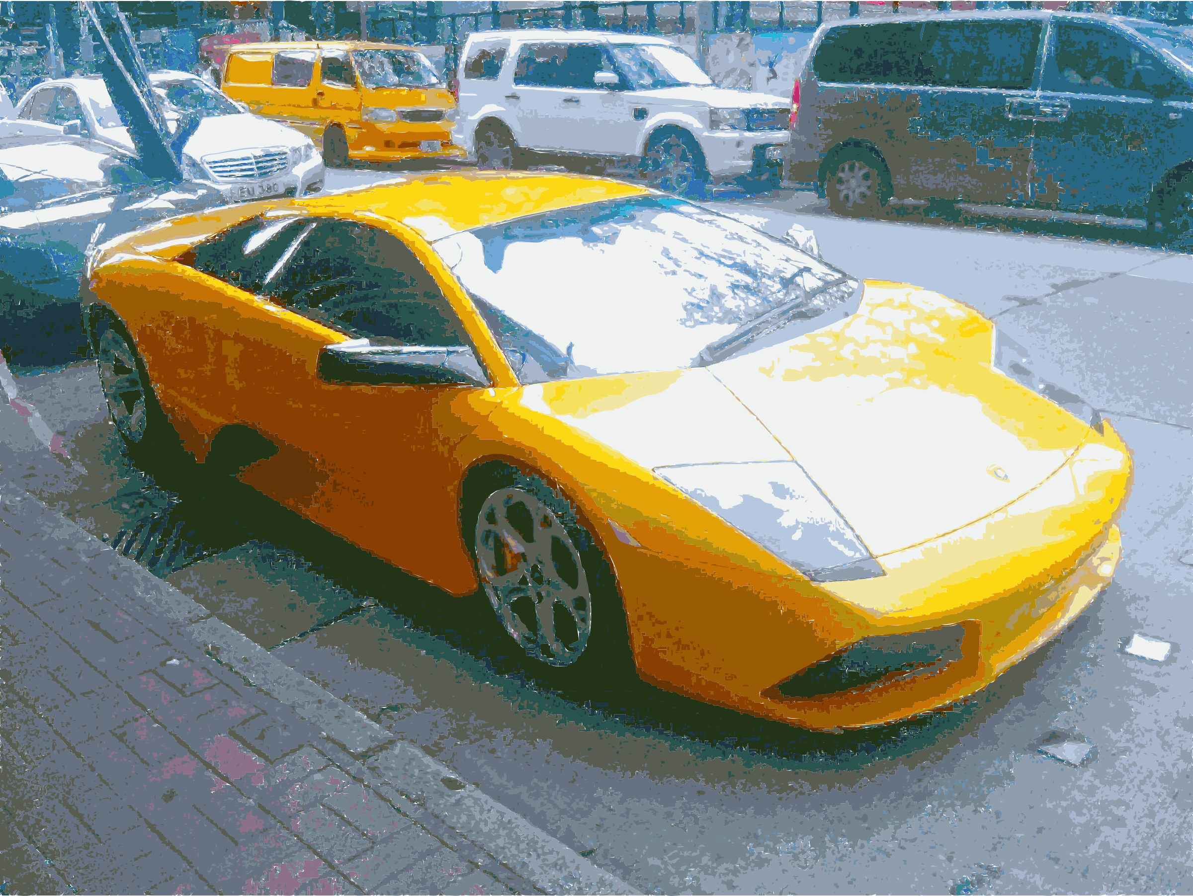 Lambo Transparent Cut Out - Lamborghini Clipart (2400x1803), Png Download