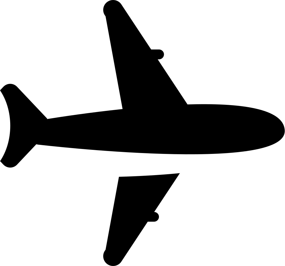 Plane Svg White - Monoplane Clipart (981x916), Png Download