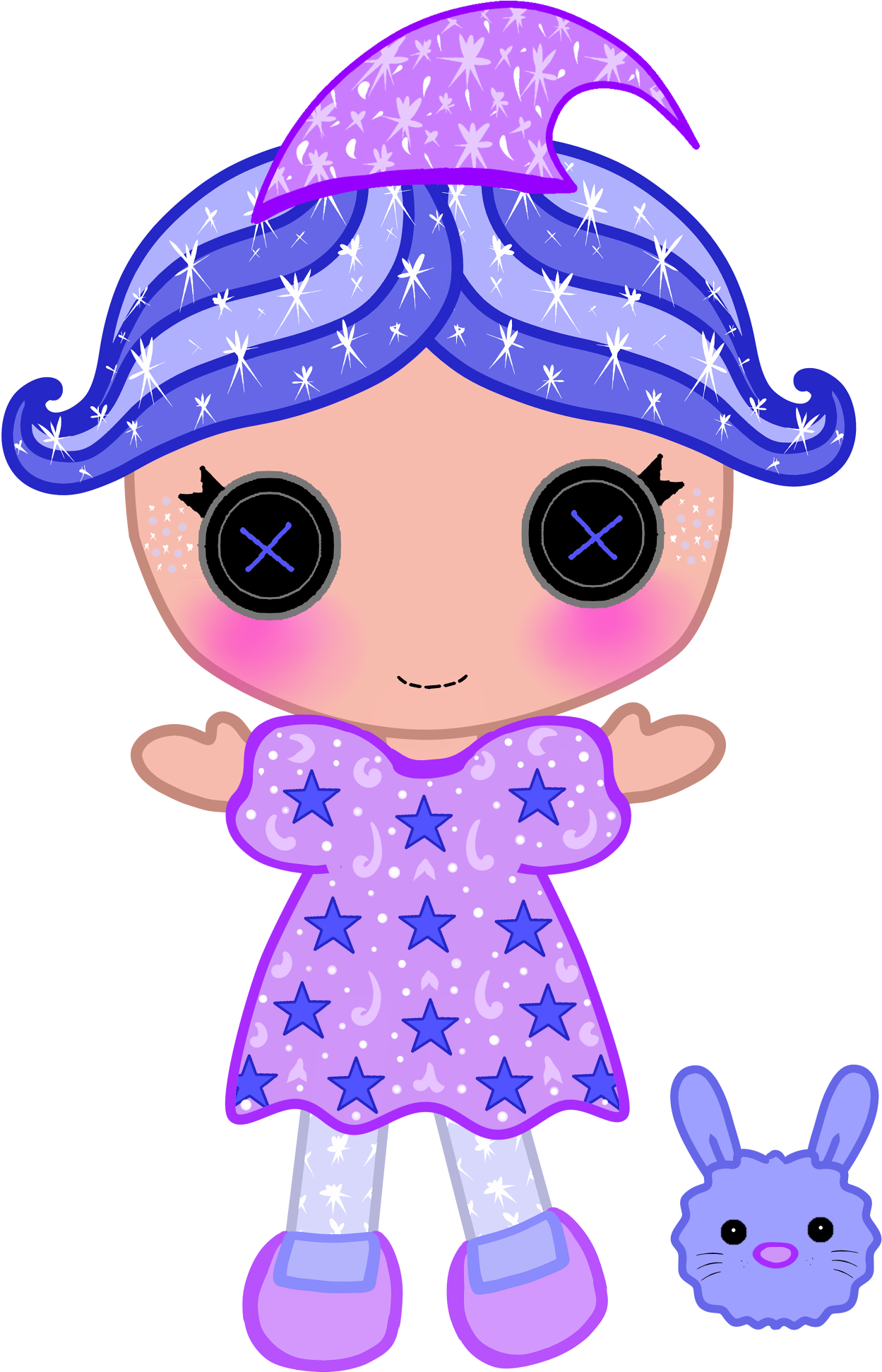 Shiny Dreams Moonstar - Cartoon Clipart (2000x2000), Png Download