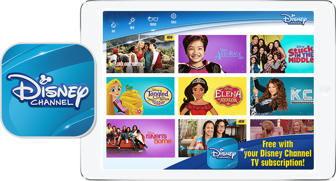 Download The Disney Channel App - Disney Channel App Clipart (1165x628), Png Download