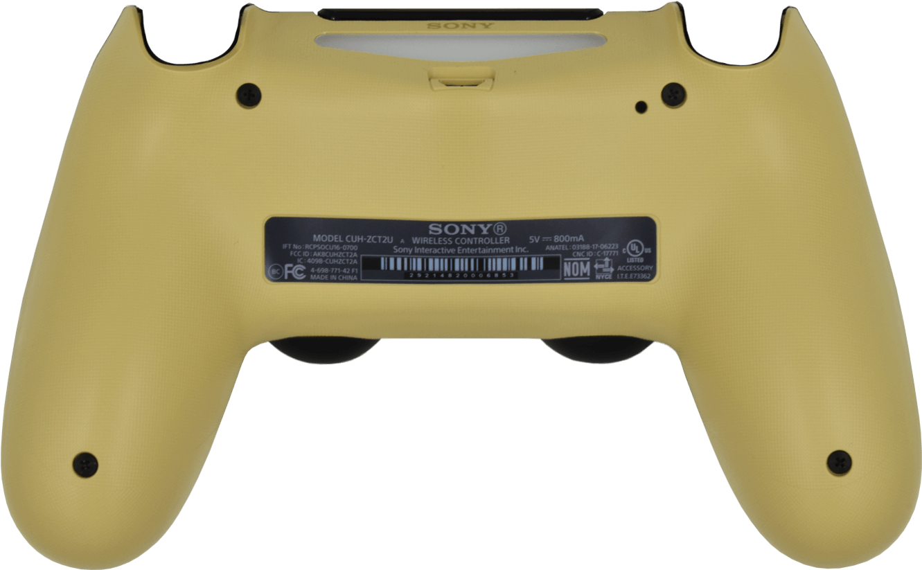Ps4 Controller Gold Back Shell - Game Controller Clipart (1600x1000), Png Download