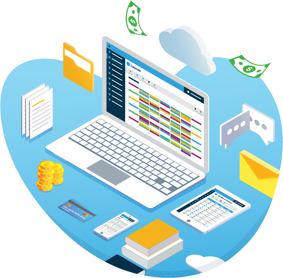 Music Teacher Software On All Devices Clipart (978x946), Png Download