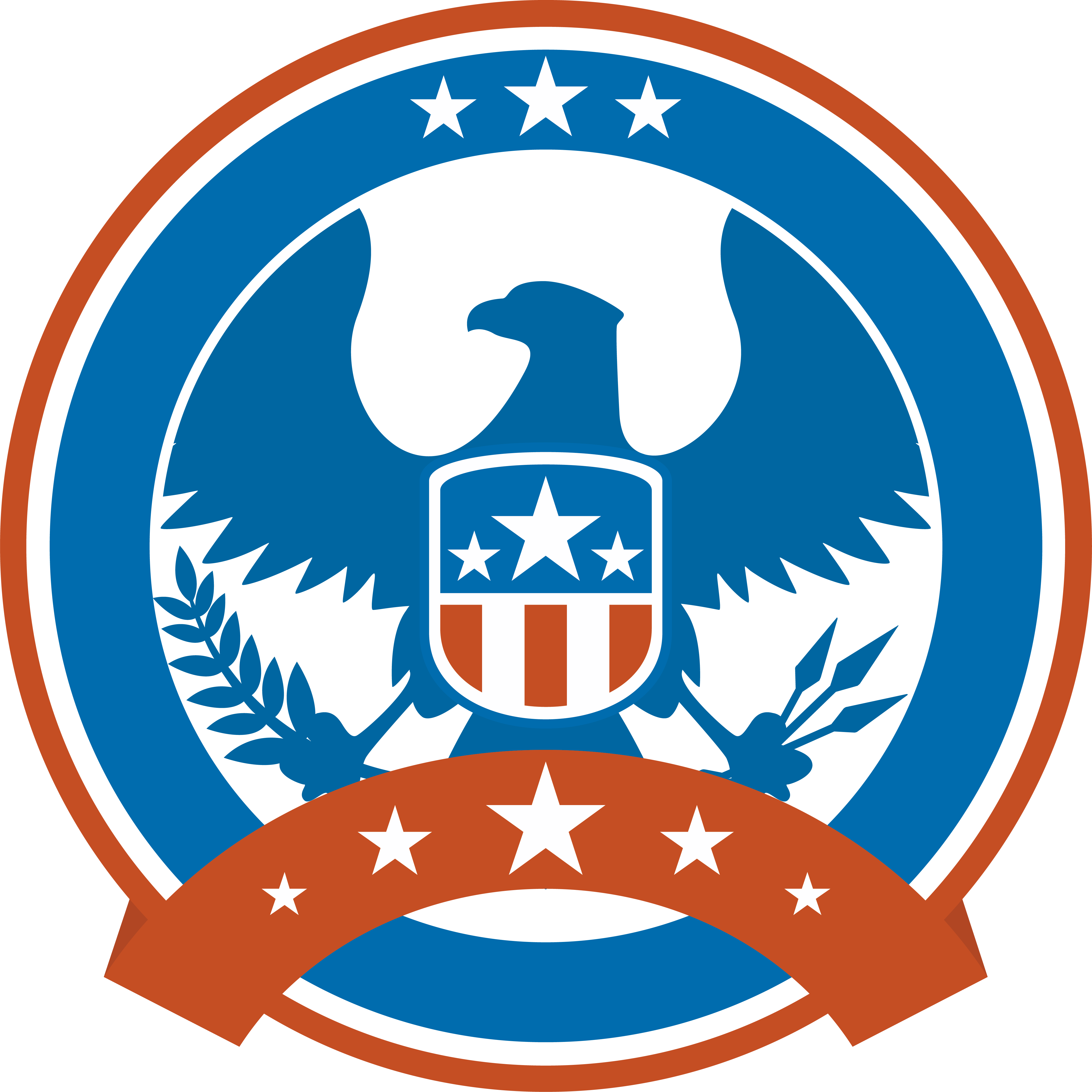 Logo Illustration Exquisite Eagle Transprent Png Free - Diagram Of A Cricket Pitch Clipart (4467x4468), Png Download