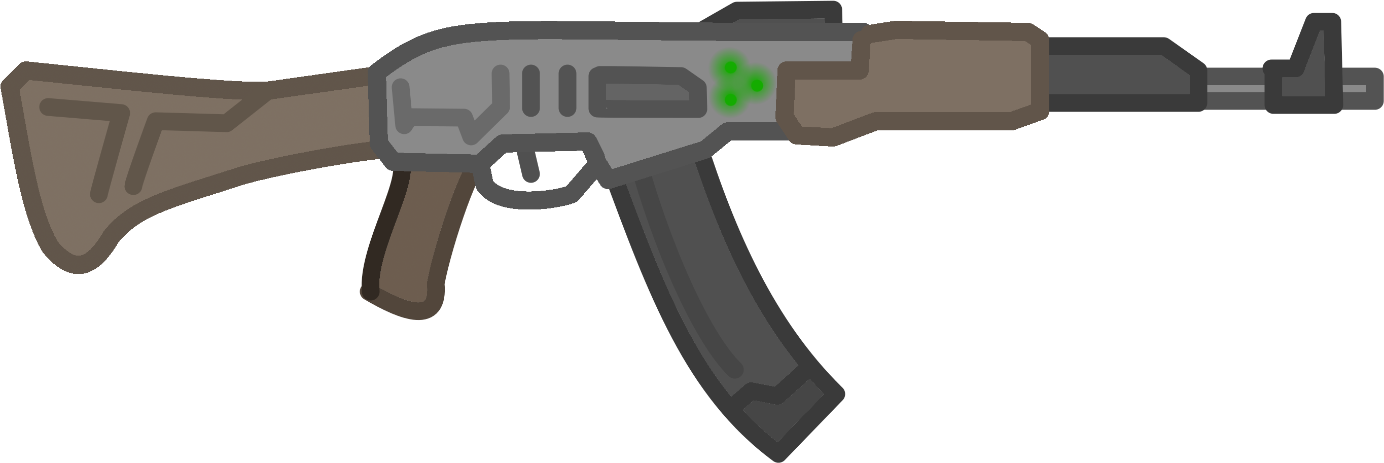 Http - //i - Imgur - Com/nlry7n3 - Assault Rifle Clipart (2824x1040), Png Download
