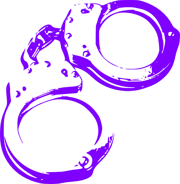 Handcuff Clipart Animated - Transparent Crime Clipart - Png Download (588x599), Png Download