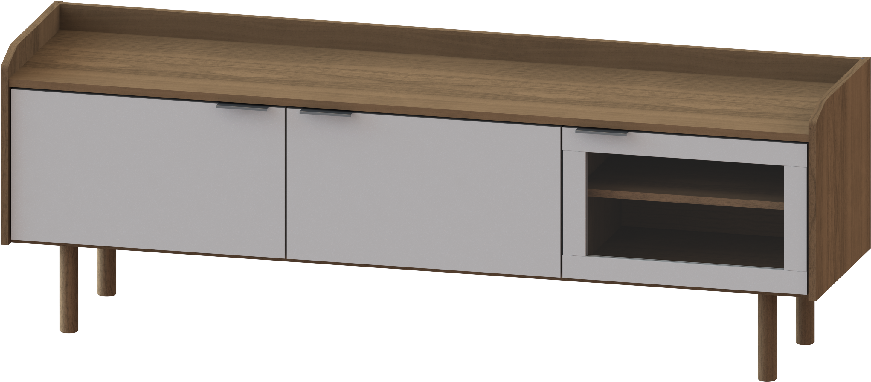 Royce Eco High Tv Vintage 160 3 Door - Cabinetry Clipart (3000x1344), Png Download