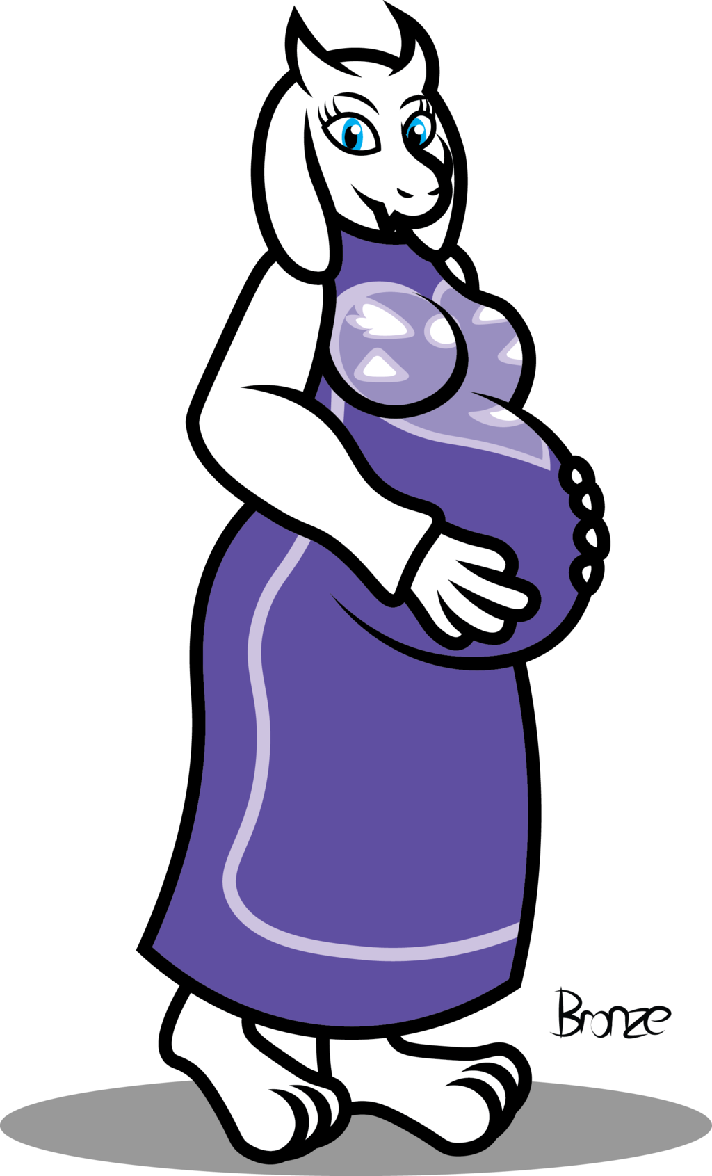 Undertale Toriel Pregnant , Png Download - Undertale Toriel Pregnant Belly Clipart (1024x1691), Png Download