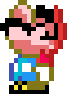 Super Mario World Mario Looking Up - Super Mario World Pokey Clipart (576x1152), Png Download
