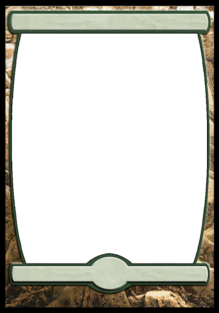 Zendikar Green - Blue Mana Token Mtg Clipart (718x1024), Png Download