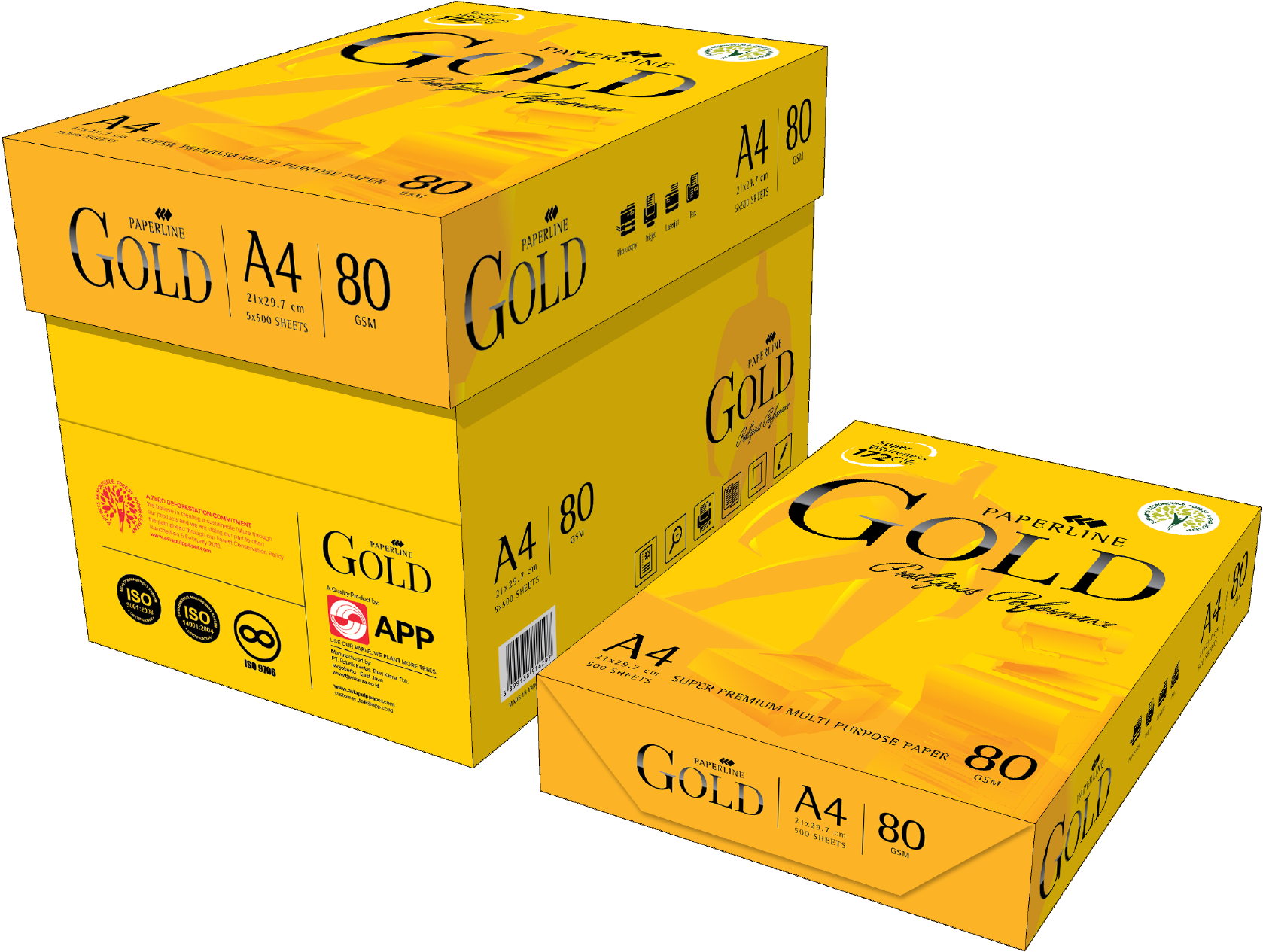 Box80gold Clipart (2355x1699), Png Download