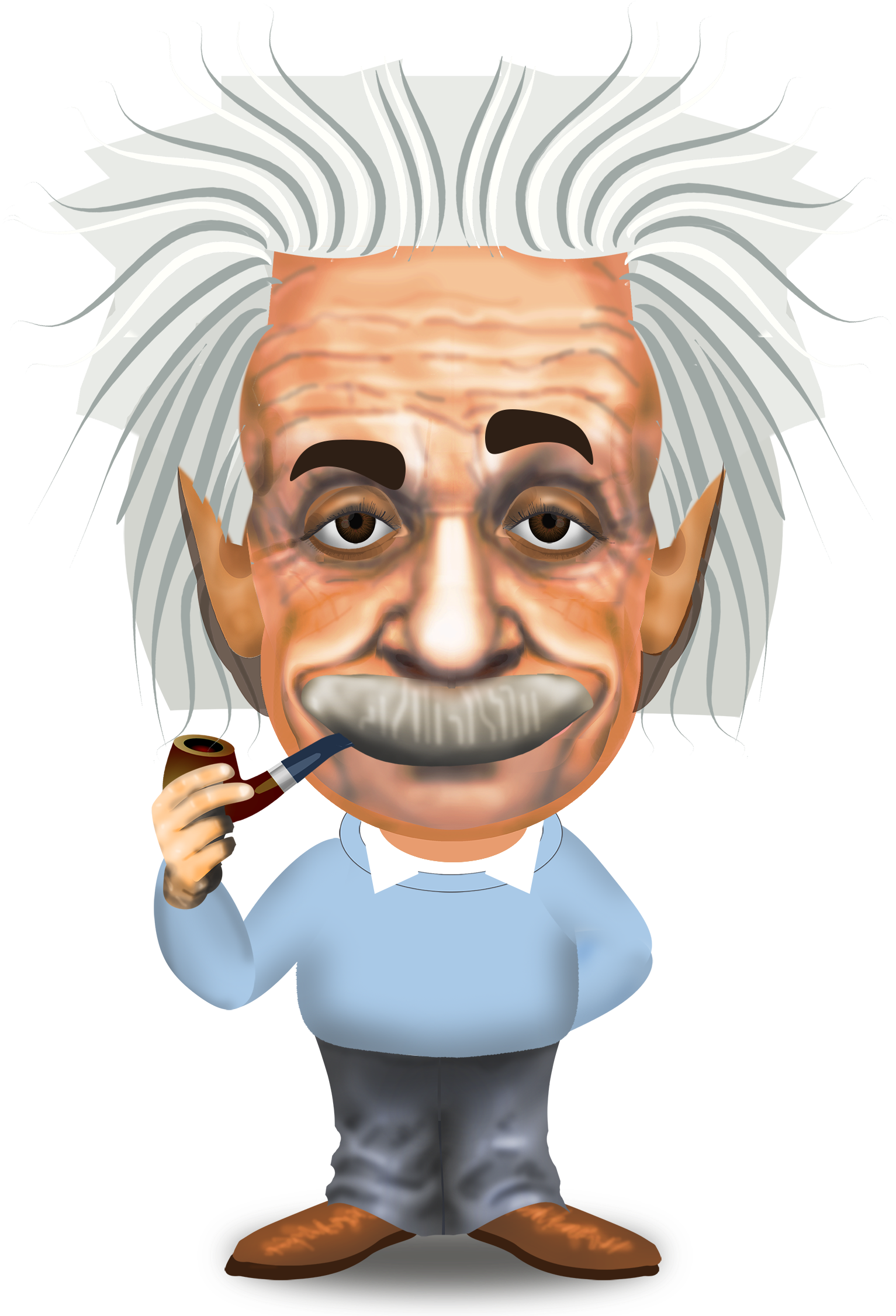 Einstein Clipart Head - Cartoon - Png Download (2250x2250), Png Download