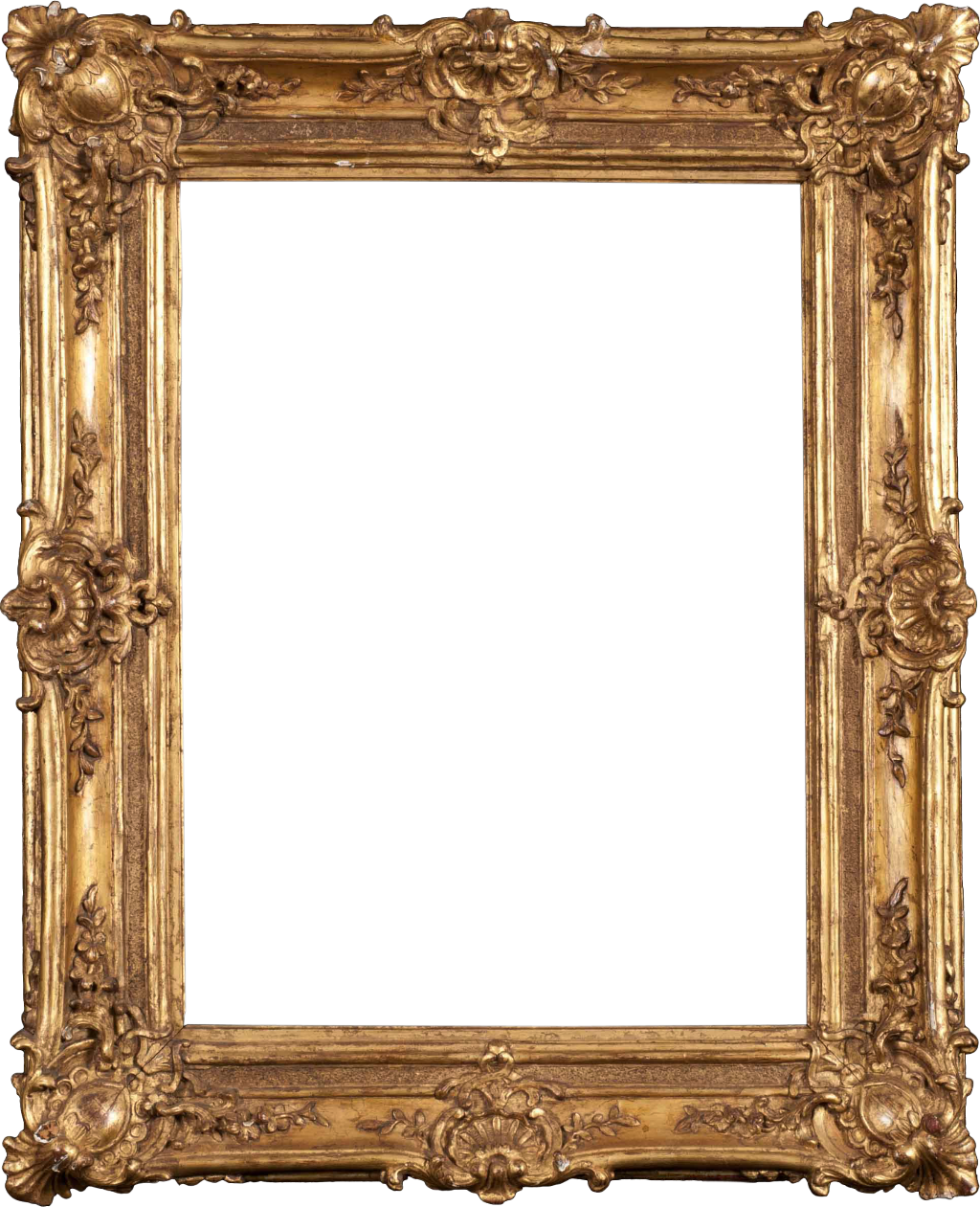 #sticker #remixit #png #portrait #frame #gold #pictureframe - Portrait Picture Frame Png Clipart (1024x1261), Png Download