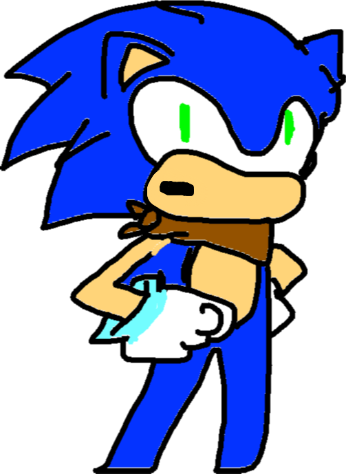 Sonic/ice Ring - Talk - Cartoon Clipart (503x689), Png Download
