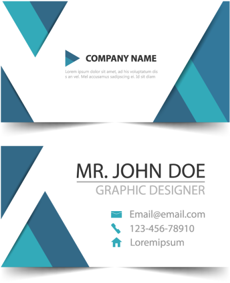 Image Royalty Free Download Blue Corporate Card Template - Graphic Design Clipart (640x640), Png Download