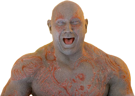 Dave Bautista Infinity War Clipart (461x329), Png Download
