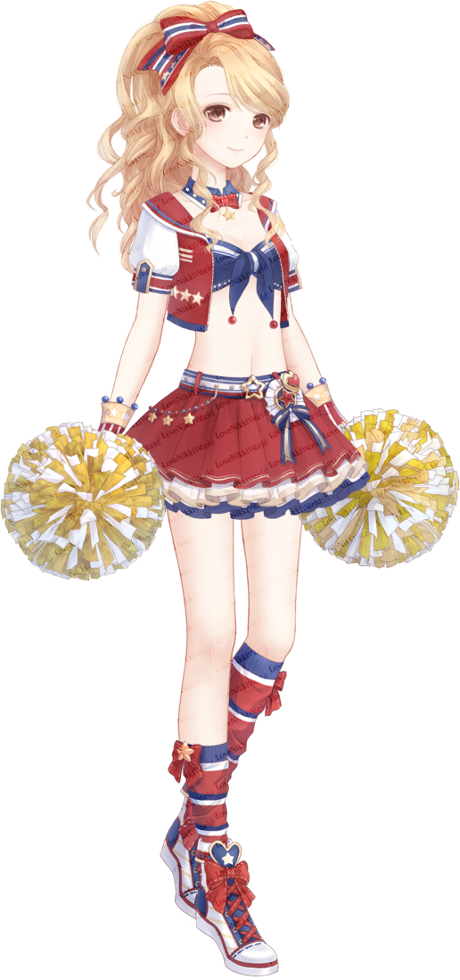 Sugar Cheerleader • Love Nikki Database - Love Nikki Sugar Cheerleader Clipart (516x1099), Png Download