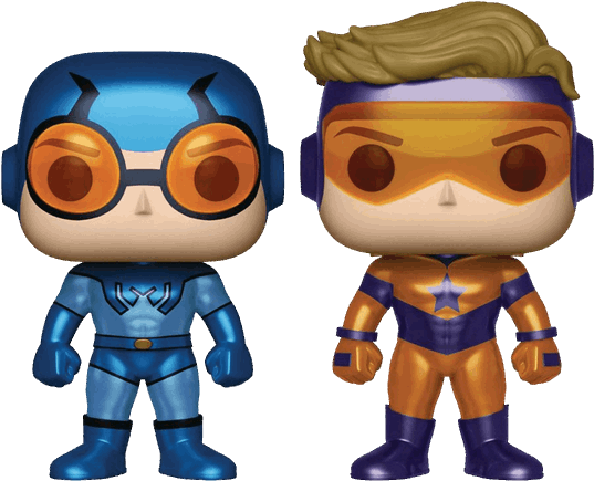 Pop Vinyls - Funko Pop Blue Beetle Booster Gold Clipart (600x600), Png Download