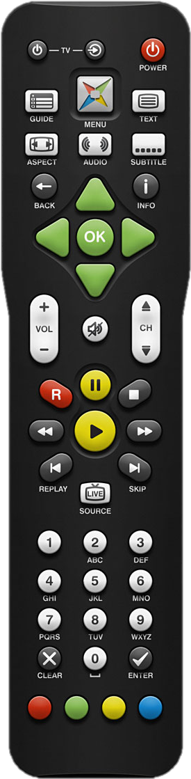 Magic Tv Remote - Magic Tv Remote Control Clipart (528x1200), Png Download
