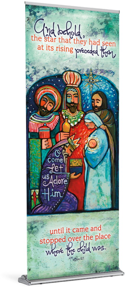 Bulletins For All Seasons - Three Kings O Come Let Us Adore Him Clipart (1024x1024), Png Download