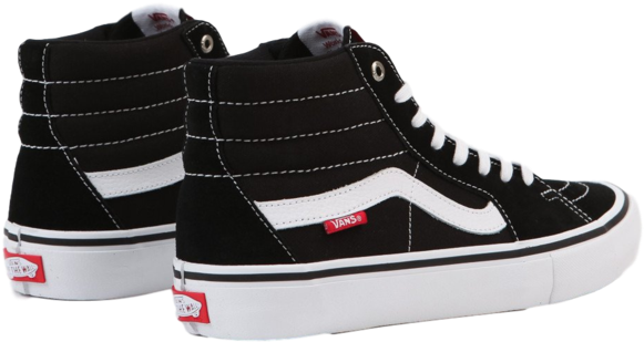 Vans Sk 8 Hi Bw Clipart (599x600), Png Download