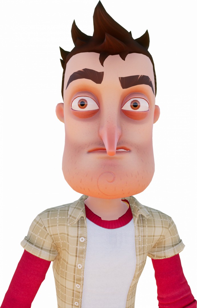 Blitzkriegsler Hello Neighbor - Cartoon Clipart (692x1080), Png Download