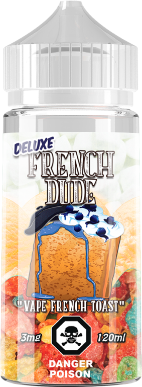 Deluxe French Dude 120ml - Electronic Cigarette Clipart (768x768), Png Download