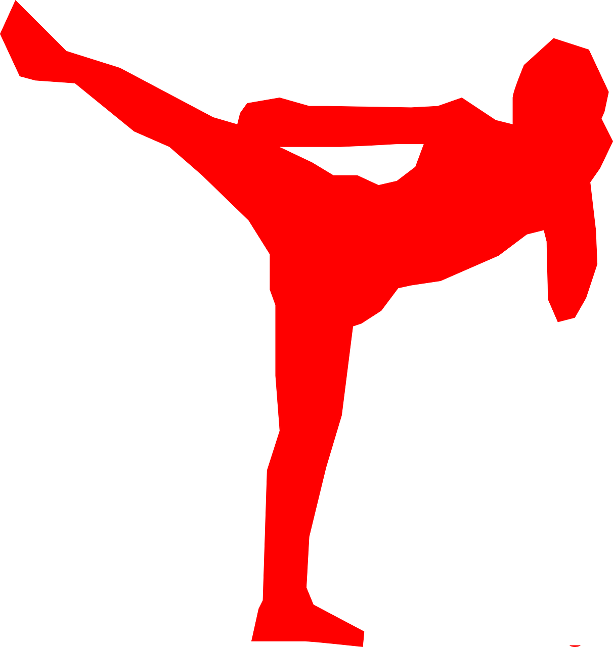 Kickboxer Silhouette Fighter Png Image - Logo De Kick Boxing Clipart (1212x1280), Png Download