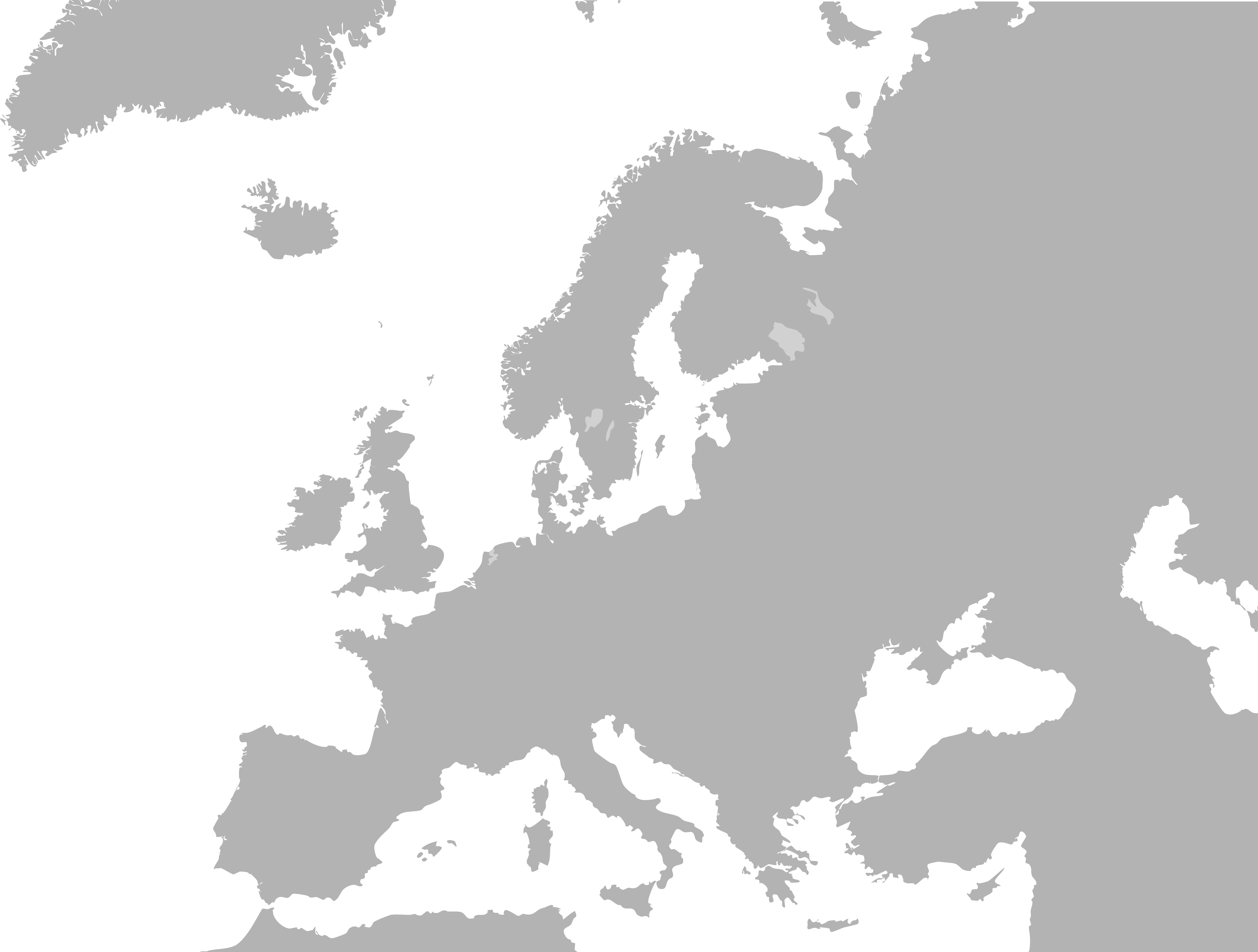 Blank Map Europe No Borders - Europe Map No Borders Clipart (792x600), Png Download