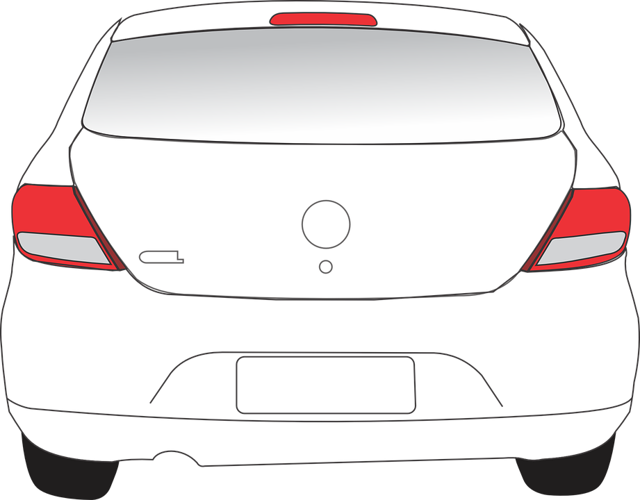 Rear Clipart Vehicle - Car Back View Clipart - Png Download (921x720), Png Download