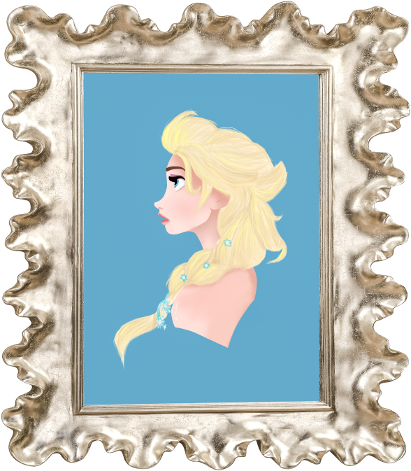 Adesivo Quadro Frozen - Frozen Quadro Clipart (600x686), Png Download