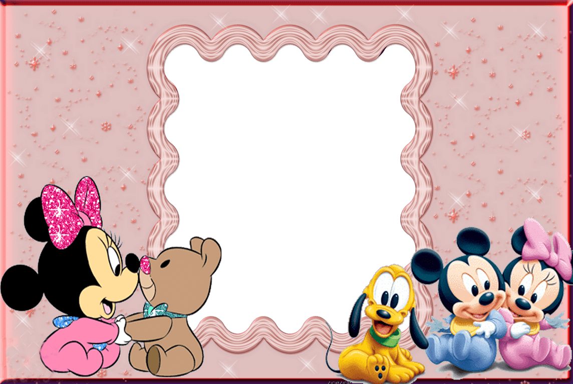 Marco Foto Disney Baby - Mickey Mouse Baby Png Clipart (1144x768), Png Download