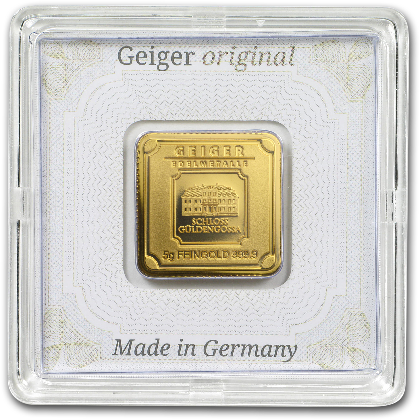 Buy 5 Gram Gold Bar - Silver Clipart (1500x1500), Png Download