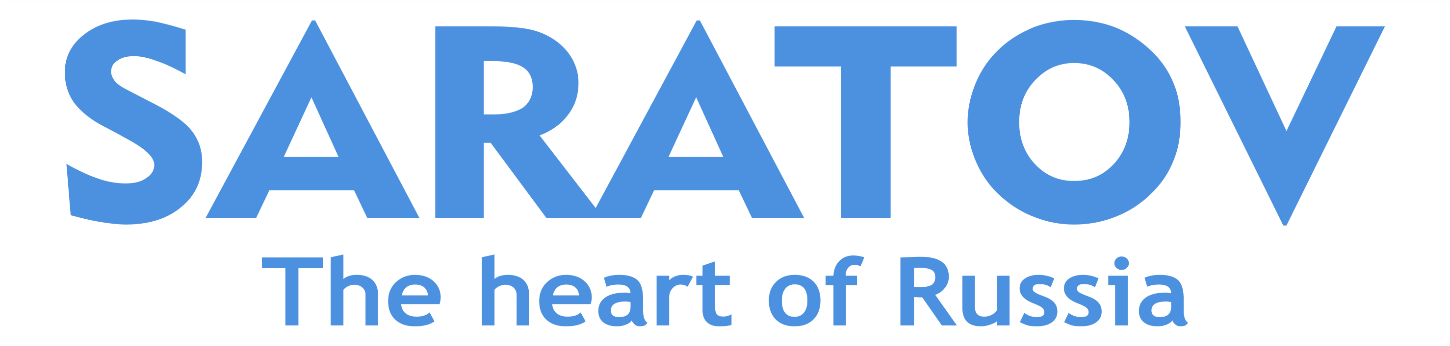 Saratov Russia - Electric Blue Clipart (2956x707), Png Download