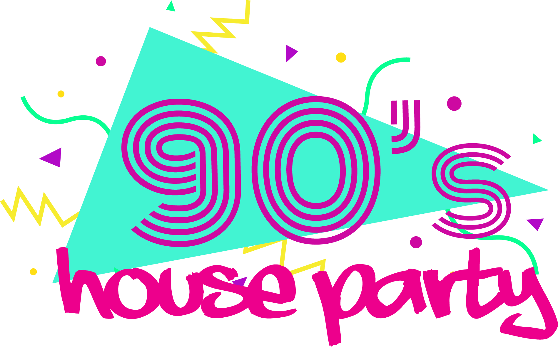 90s Transparent Retro - 90's Logo Clipart (1898x1182), Png Download