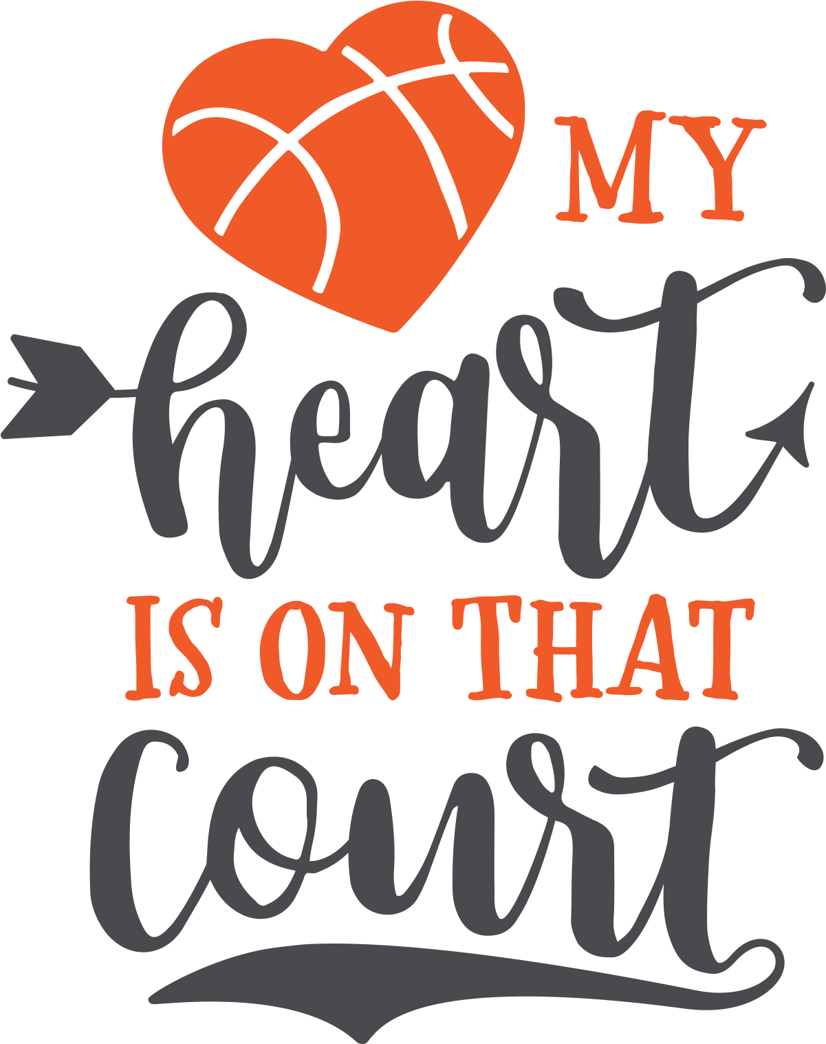 Heart Basketball Png Clipart (1600x1600), Png Download