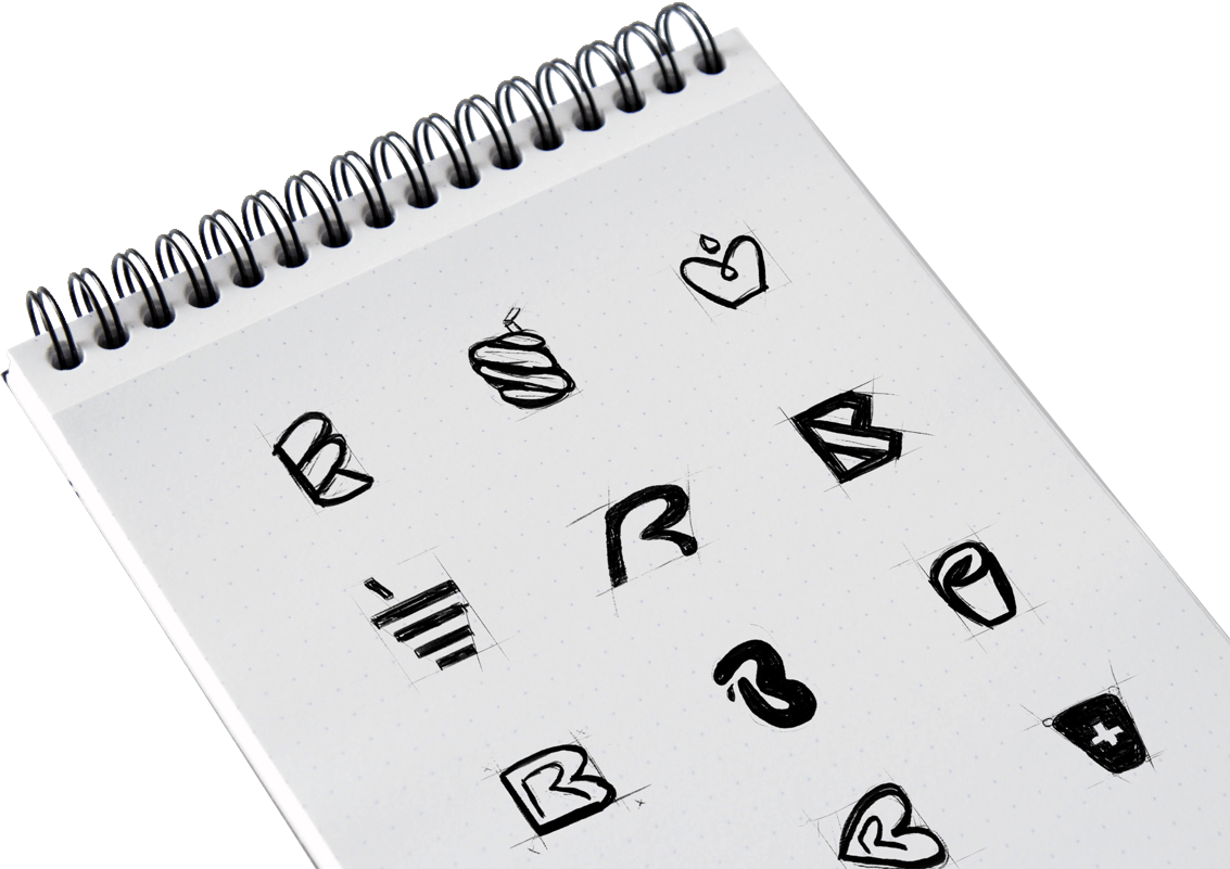 Our Logo Device Uses Horizontal Lines To Showcase The - Sketch Pad Clipart (1133x801), Png Download