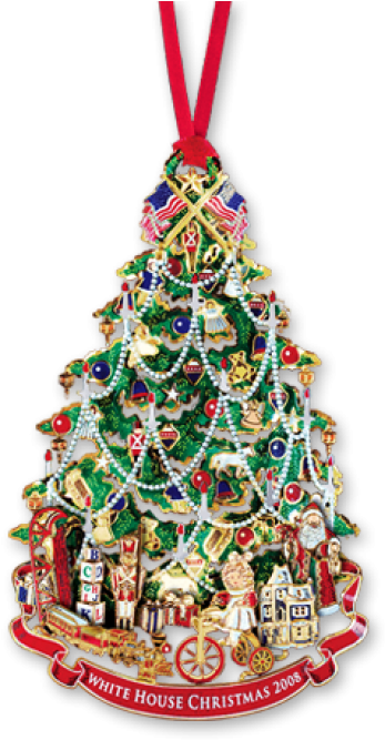 Full Size Of Christmas - 2008 White House Christmas Ornament Clipart (700x700), Png Download