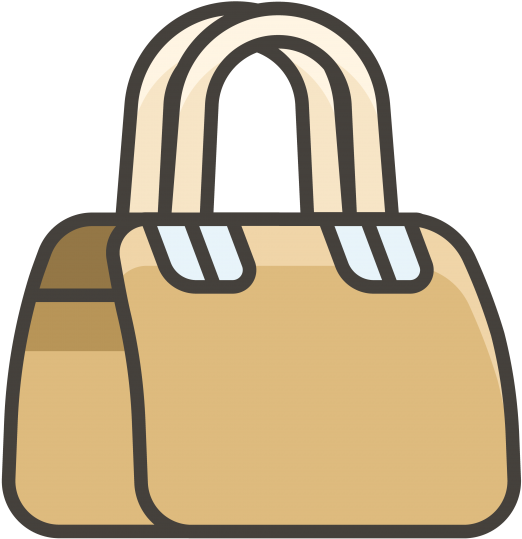 Handbag Emoji Icon - Tote Bag Clipart (866x650), Png Download